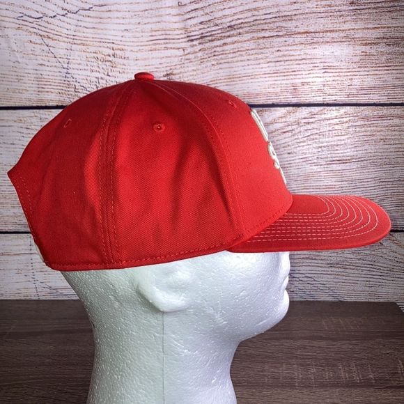 Mens Red Adjustable Already Design Co Hat w/ Fort Worth’s HG Supply Co Logo - Picture 4 of 11
